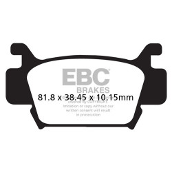 EBC Спирачни накладки Carbon TT FA410TT