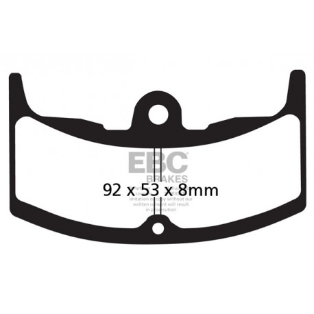 Спирачни дискове EBC Мото EBC Спирачни накладки Organic FA080 | race-shop.bg