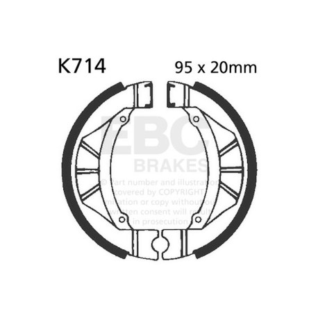 Спирачни дискове EBC Мото EBC Спирачни челюсти Plain K714 | race-shop.bg