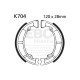Спирачни дискове EBC Мото EBC Спирачни челюсти Plain K704 | race-shop.bg