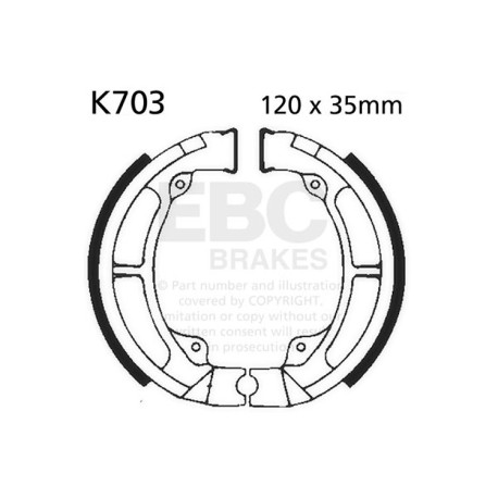 Спирачни дискове EBC Мото EBC Спирачни челюсти Plain K703 | race-shop.bg