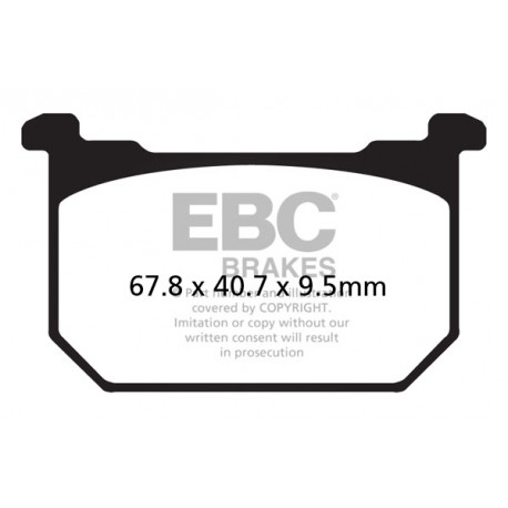 Спирачни дискове EBC Мото EBC Спирачни накладки Organic FA068 | race-shop.bg
