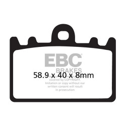 EBC Спирачни накладки Organic FA FA180