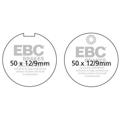 Спирачни дискове EBC Мото EBC Спирачни накладки Organic FA FA055 | race-shop.bg