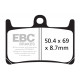 Спирачни дискове EBC Мото EBC Спирачни накладки Organic FA380 | race-shop.bg
