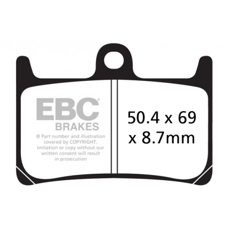 Спирачни дискове EBC Мото EBC Спирачни накладки Organic FA380 | race-shop.bg