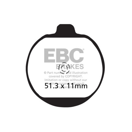 Спирачни дискове EBC Мото EBC Спирачни накладки Organic FA FA062 | race-shop.bg