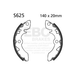 EBC Спирачни челюсти Plain S625