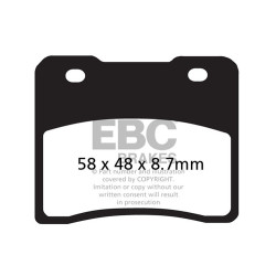 EBC Спирачни накладки Organic FA FA102