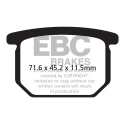 EBC Спирачни накладки Organic FA FA065