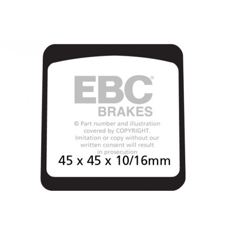 Спирачни дискове EBC Мото EBC Спирачни накладки Organic FA042 | race-shop.bg