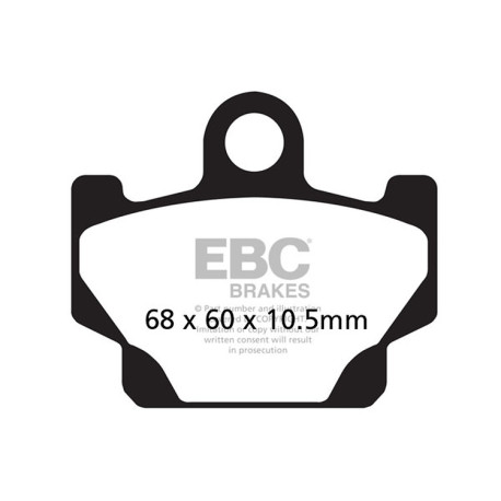 Спирачни дискове EBC Мото EBC Спирачни накладки Organic FA FA081 | race-shop.bg