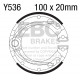 Спирачни дискове EBC Мото EBC Спирачни челюсти Plain Y536 | race-shop.bg
