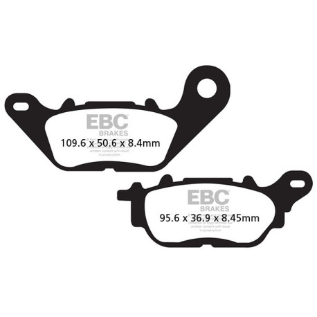 Спирачни дискове EBC Мото EBC Спирачни накладки Organic FA FA464 | race-shop.bg