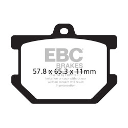 EBC Спирачни накладки Organic FA FA034