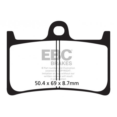 Спирачни дискове EBC Мото EBC Спирачни накладки Organic SFA252 | race-shop.bg