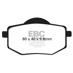 EBC Спирачни накладки Organic FA FA136