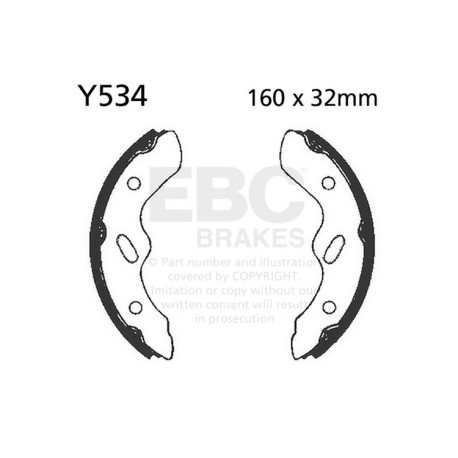 Спирачни дискове EBC Мото EBC Спирачни челюсти Plain Y534 | race-shop.bg