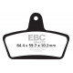 Спирачни дискове EBC Мото EBC Спирачни накладки Organic FA216/2 | race-shop.bg