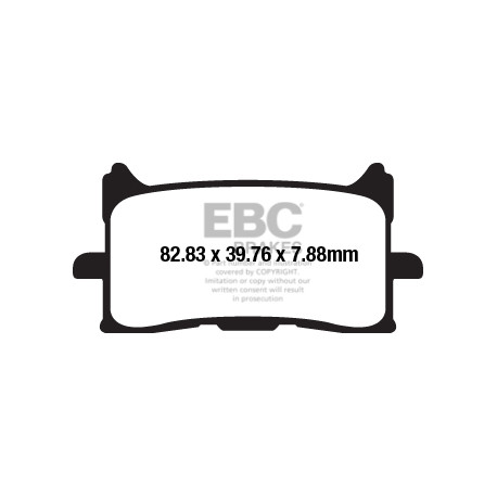 Спирачни дискове EBC Мото EBC Спирачни накладки Organic FA679 | race-shop.bg