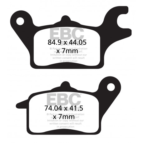 Спирачни дискове EBC Мото EBC Спирачни накладки Organic FA691 | race-shop.bg