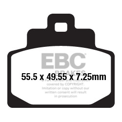 EBC Спирачни накладки SFAC Scooter Carbon SFAC681