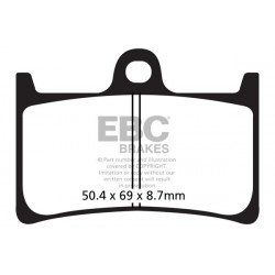 EBC Спирачни накладки SFAC SFAC252