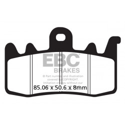 EBC Спирачни накладки Semi-Sintered FA630V