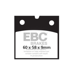 EBC Спирачни накладки V Semi-Sintered FA077V
