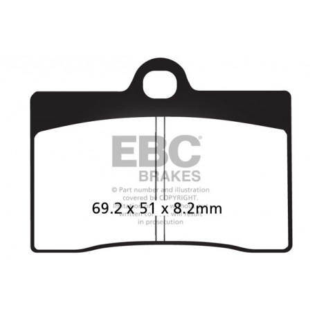 Спирачни дискове EBC Мото EBC Спирачни накладки Semi-Sintered FA095V | race-shop.bg