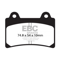 EBC Спирачни накладки Semi-Sintered FA123V