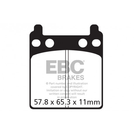 Спирачни дискове EBC Мото EBC Спирачни накладки Semi-Sintered FA032V | race-shop.bg