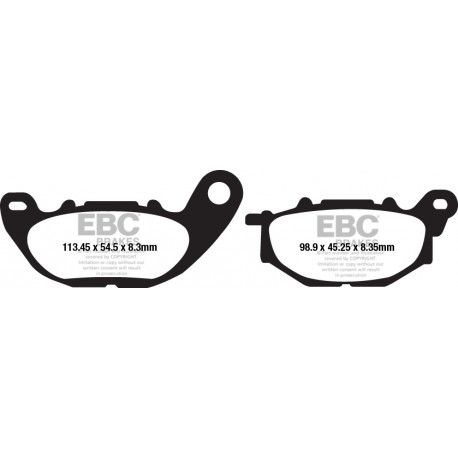 Спирачни дискове EBC Мото EBC Спирачни накладки Semi-Sintered FA663V | race-shop.bg