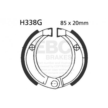 Спирачни дискове EBC Мото EBC Спирачни челюсти Grooved H338G | race-shop.bg