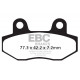 Спирачни дискове EBC Мото EBC Спирачни накладки Double-H Sintered FA086HH | race-shop.bg