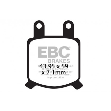 Спирачни дискове EBC Мото EBC Спирачни накладки Sintered FA322/4HH | race-shop.bg