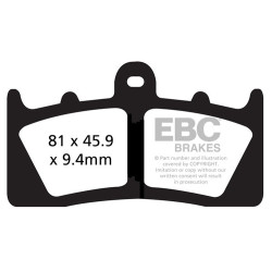 EBC Спирачни накладки Double-H Sintered FA613HH