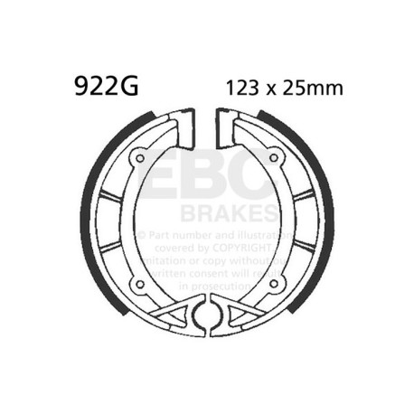 Спирачни дискове EBC Мото EBC Спирачни челюсти Grooved 922G | race-shop.bg