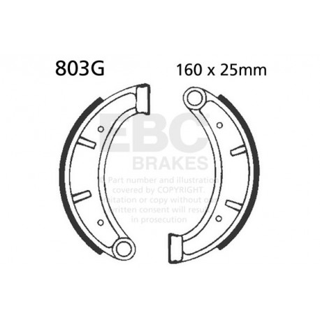 Спирачни дискове EBC Мото EBC Спирачни челюсти Grooved 803G | race-shop.bg