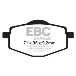 EBC Спирачни накладки Sintered SFA101HH