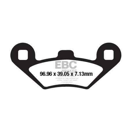 Спирачни дискове EBC Мото EBC Спирачни накладки Sintered SFA131/2HH | race-shop.bg