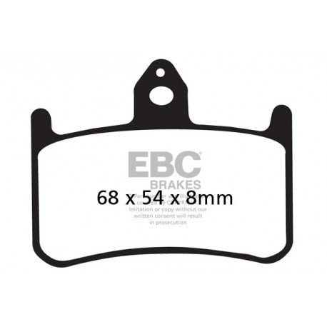 Спирачни дискове EBC Мото EBC Спирачни накладки Double-H Sintered FA187HH | race-shop.bg