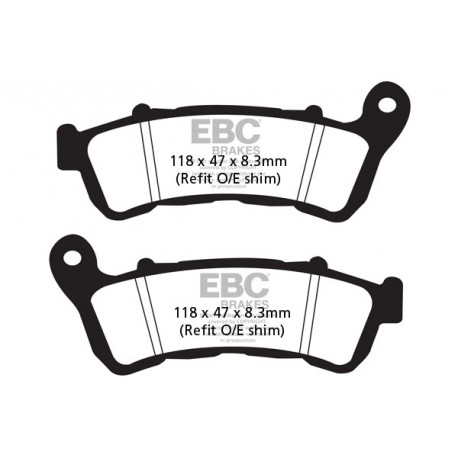 Спирачни дискове EBC Мото EBC Спирачни накладки Sintered FA388HH | race-shop.bg