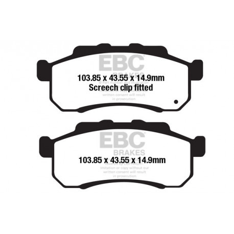 Спирачни дискове EBC Мото EBC Спирачни накладки Sintered FA712R | race-shop.bg