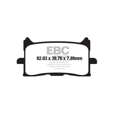 Спирачни дискове EBC Мото EBC Спирачни накладки Sintered FA679HH | race-shop.bg