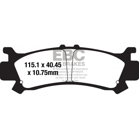 Спирачни дискове EBC Мото EBC Спирачни накладки R Series Sintered FA701R | race-shop.bg