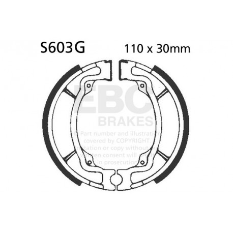 Спирачни дискове EBC Мото EBC Спирачни челюсти Grooved S603G | race-shop.bg
