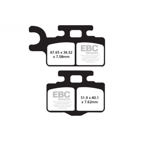 Спирачни дискове EBC Мото EBC Спирачни накладки R Series Sintered FA302R | race-shop.bg
