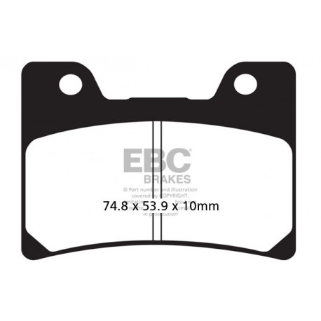 Спирачни дискове EBC Мото EBC Спирачни накладки Sintered FA160HH | race-shop.bg