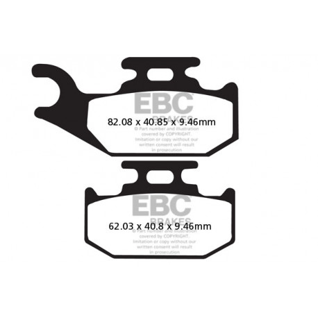 Спирачни дискове EBC Мото EBC Спирачни накладки Sintered FA317R | race-shop.bg